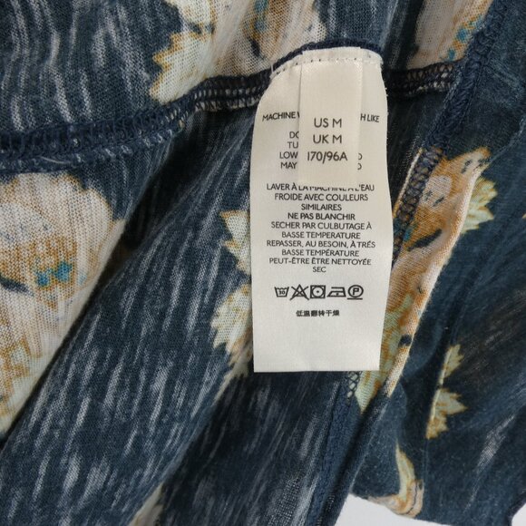 We The Free Shirt Womens Medium Short Sleeve Floral T-Shirt Flower Leaf Pattern - Picture 8 of 12